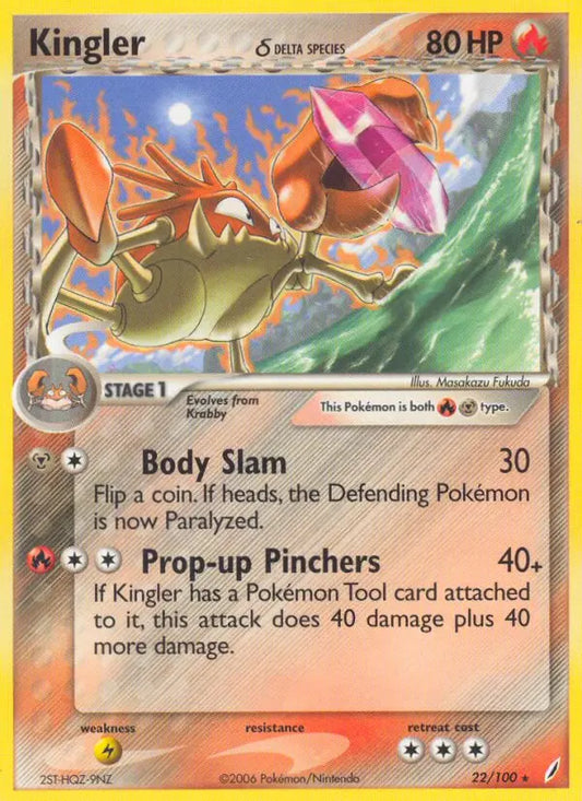Kingler δ 22 Crystal Guardians Pokesingles