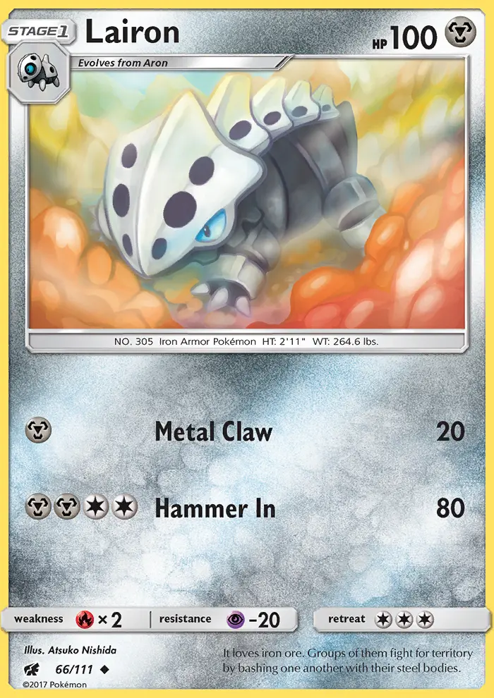 Lairon 66 Crimson Invasion Pokesingles