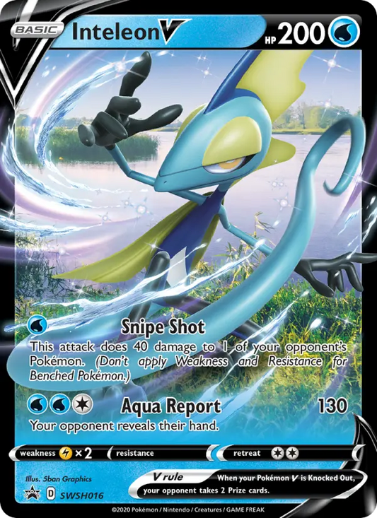 Inteleon V SWSH016 SWSH Black Star Promos Pokesingles