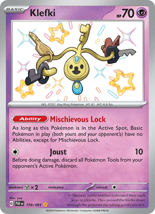 Klefki 159 Paldean Fates Pokesingles
