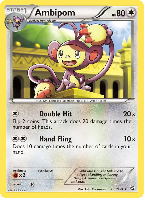 Ambipom 100 Dragons Exalted Pokesingles