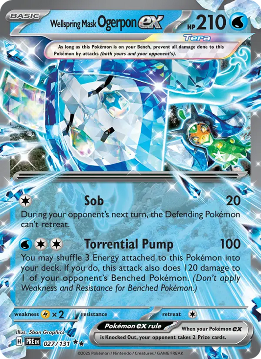Wellspring Mask Ogerpon ex 27 Prismatic Evolutions Pokesingles