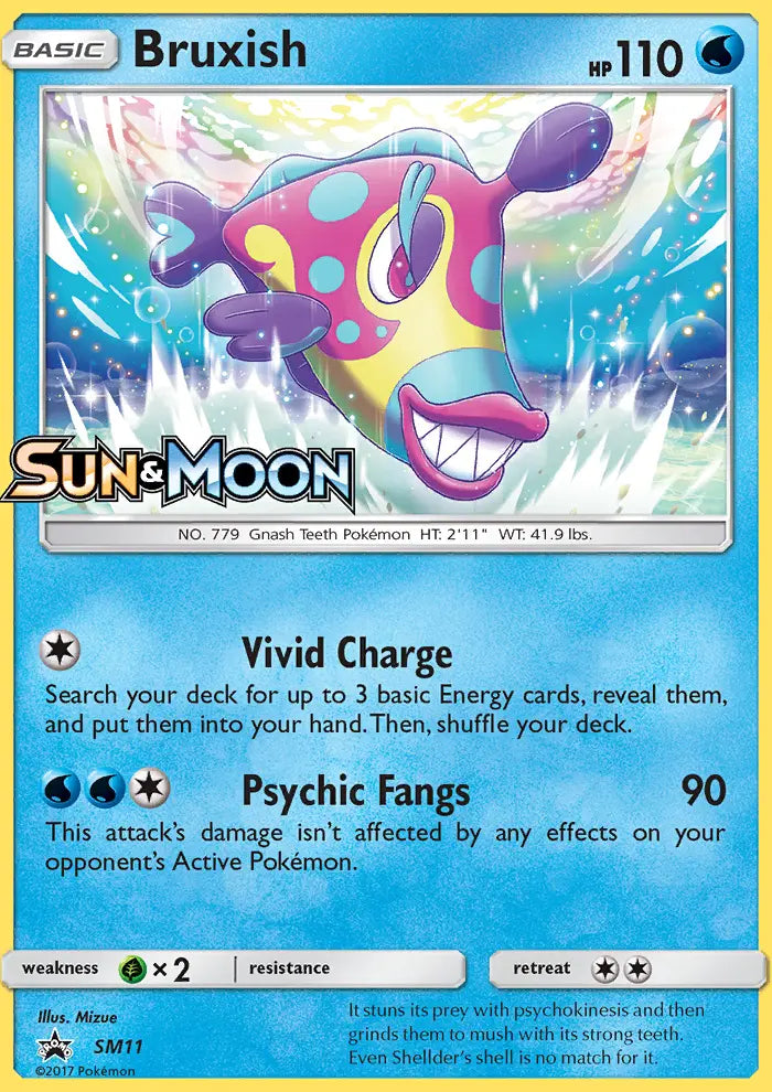 Bruxish SM11 SM Black Star Promos Pokesingles