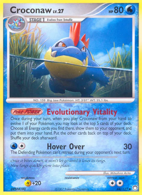 Croconaw 44 Mysterious Treasures Pokesingles