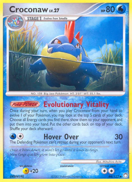 Croconaw 44 Mysterious Treasures Pokesingles