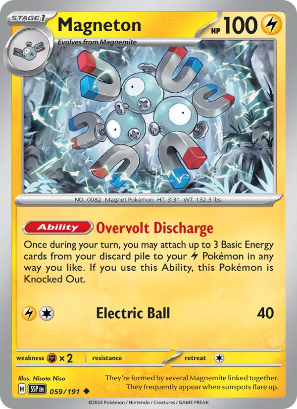Magneton 59 Surging Sparks Pokesingles