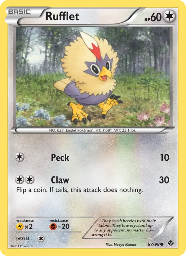 Rufflet 87 Emerging Powers Pokesingles