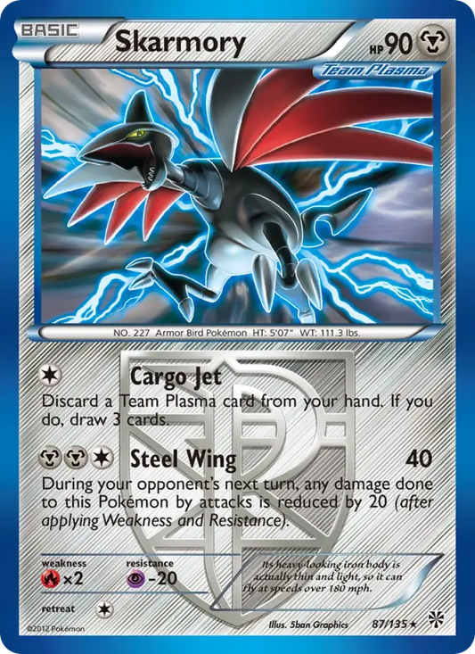 Skarmory 87 Plasma Storm Pokesingles