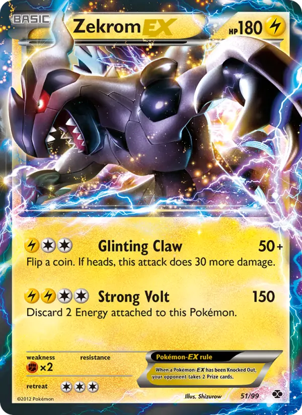 Zekrom-EX 51 Next Destinies Pokesingles