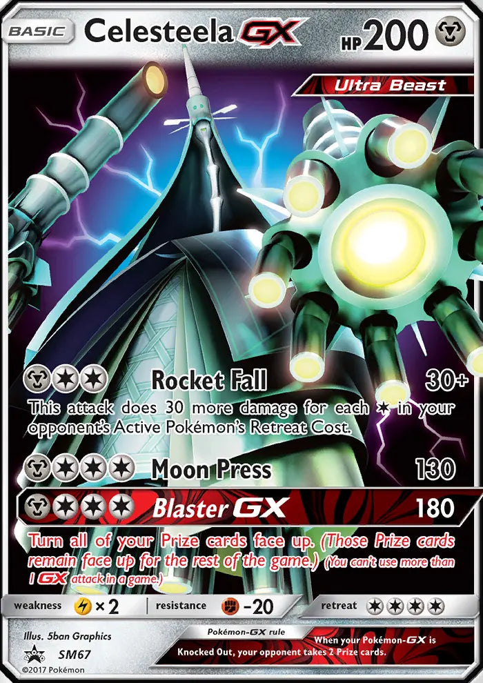 Celesteela GX SM67 SM Black Star Promos Pokesingles