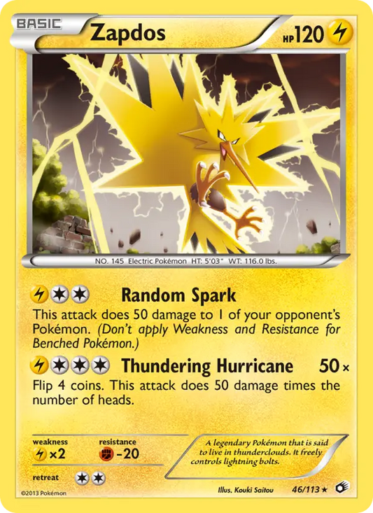 Zapdos 46 Legendary Treasures Pokesingles
