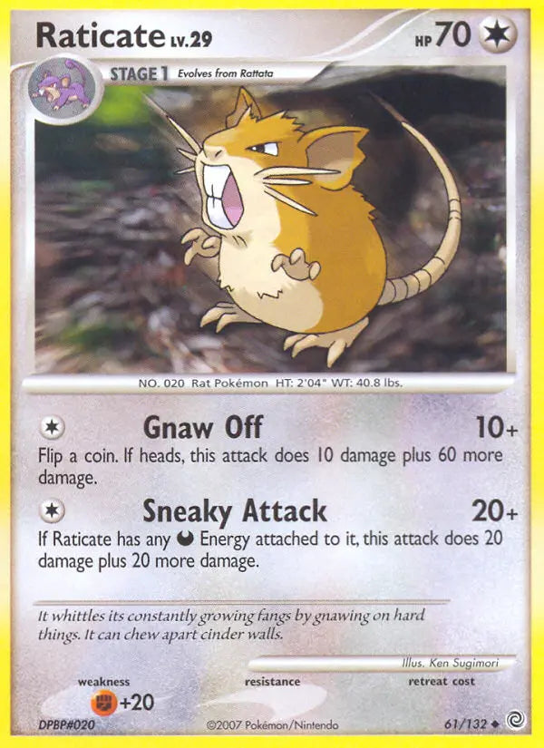 Raticate 61 Secret Wonders Pokesingles