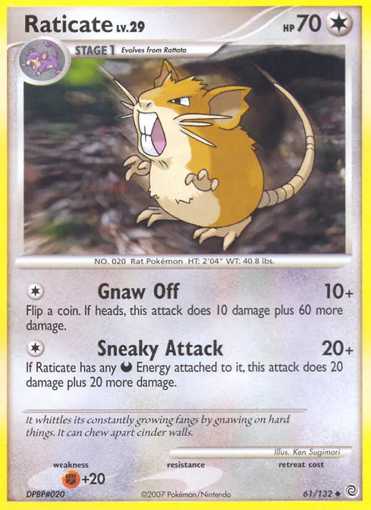 Raticate 61 Secret Wonders Pokesingles
