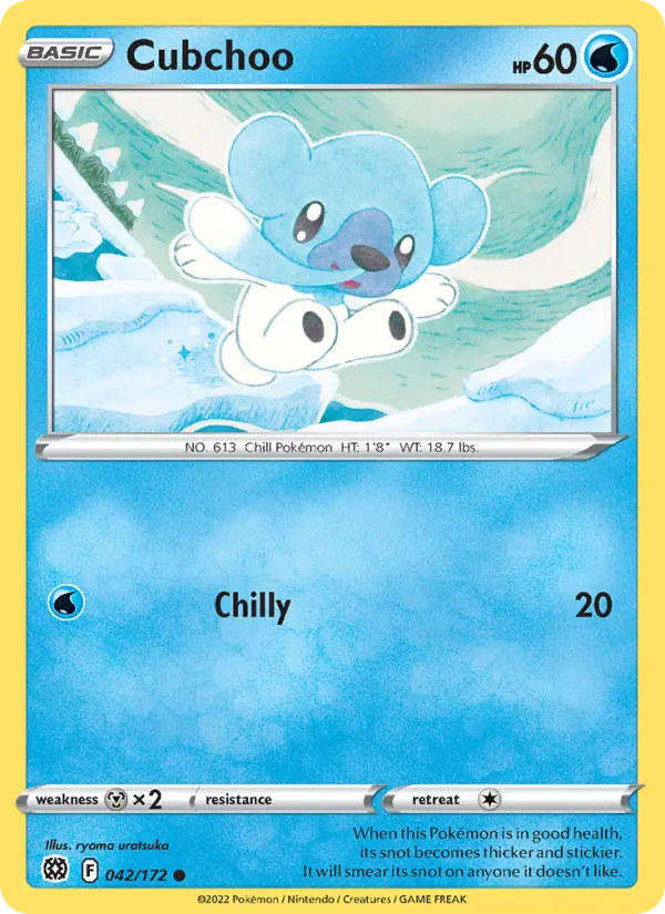 Cubchoo 42 Brilliant Stars Pokesingles