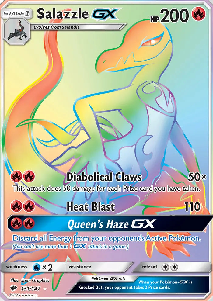 Salazzle GX 151 Burning Shadows Pokesingles