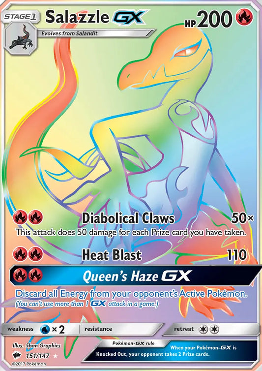 Salazzle GX 151 Burning Shadows Pokesingles