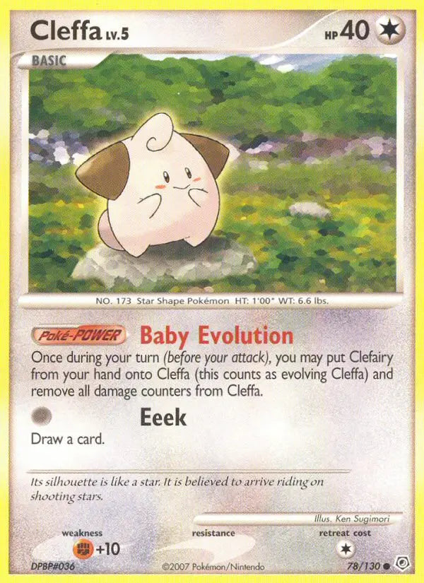 Cleffa 78 Diamond & Pearl Pokesingles
