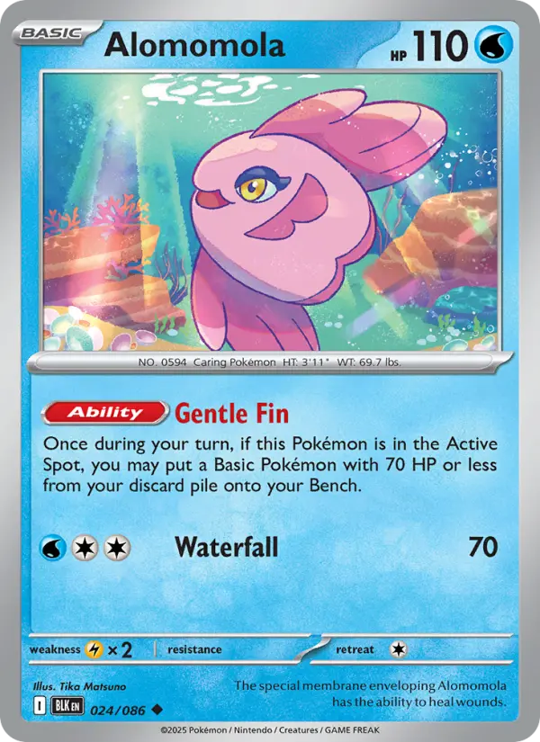Alomomola 24 Black Bolt Pokesingles