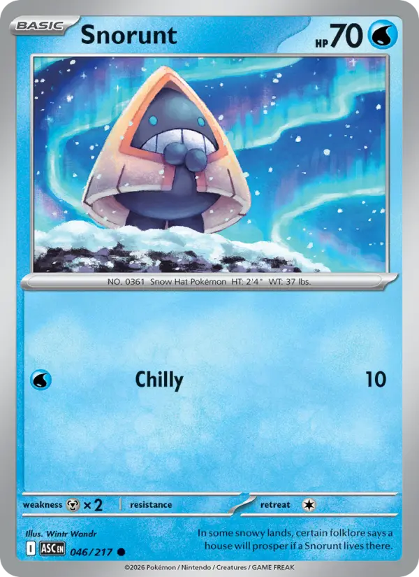 Snorunt 46 Ascended Heroes Pokesingles