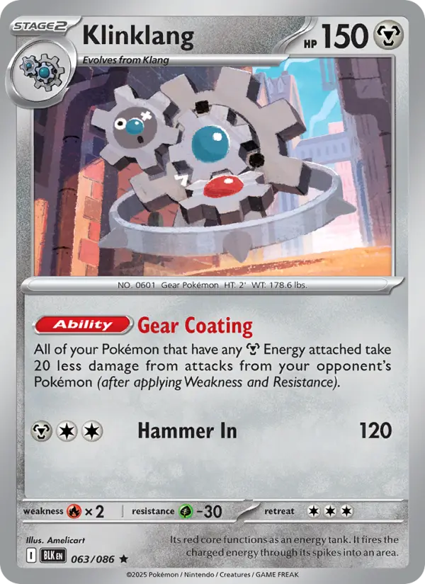 Klinklang 63 Black Bolt Pokesingles