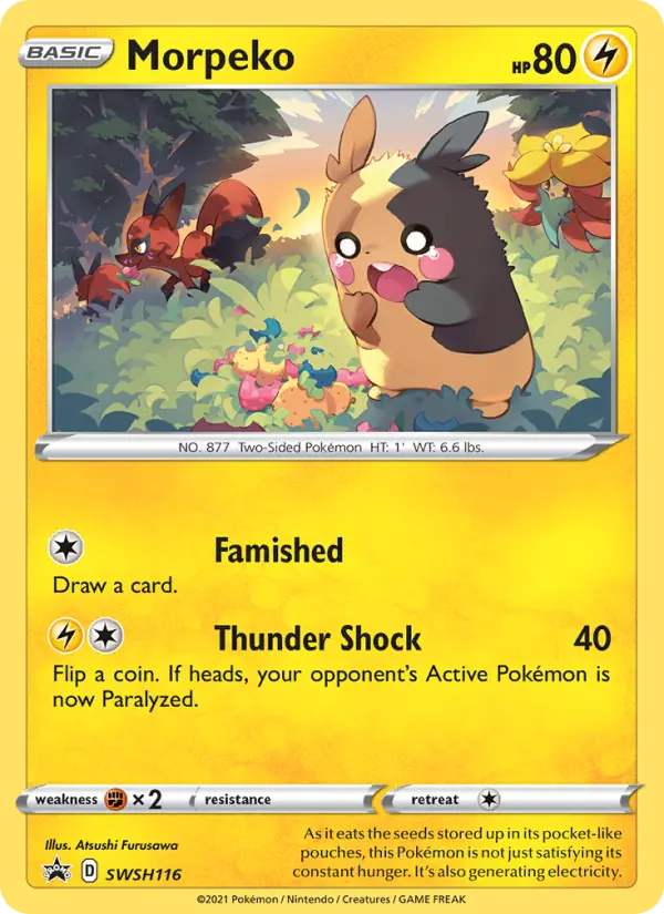 Morpeko SWSH116 SWSH Black Star Promos Pokesingles