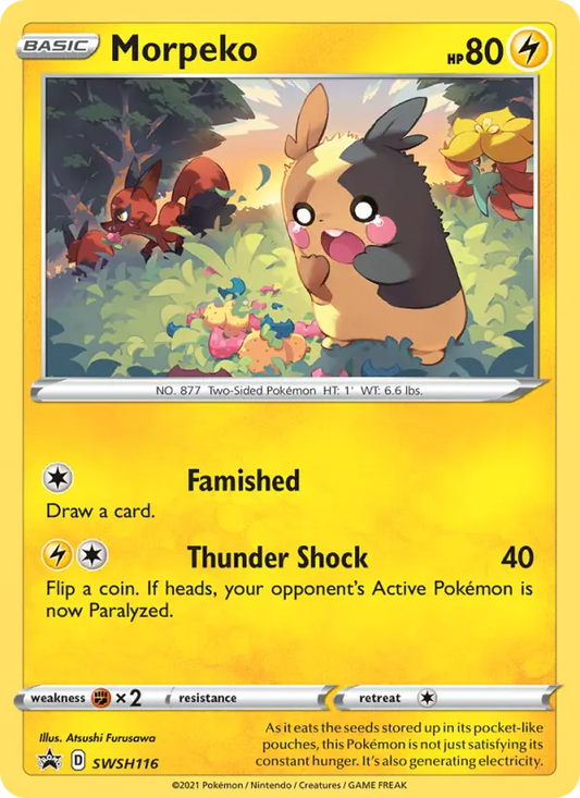 Morpeko SWSH116 SWSH Black Star Promos Pokesingles