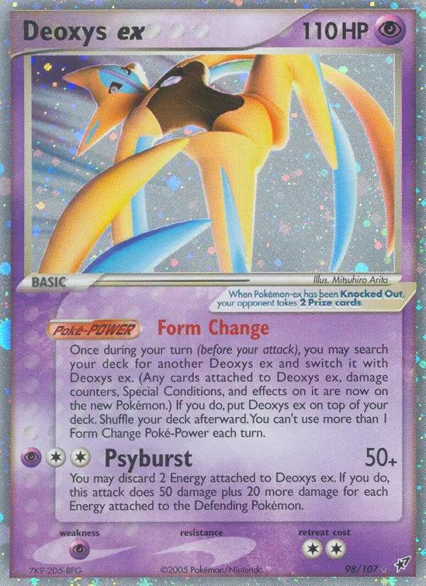 Deoxys ex 98 Deoxys Pokesingles