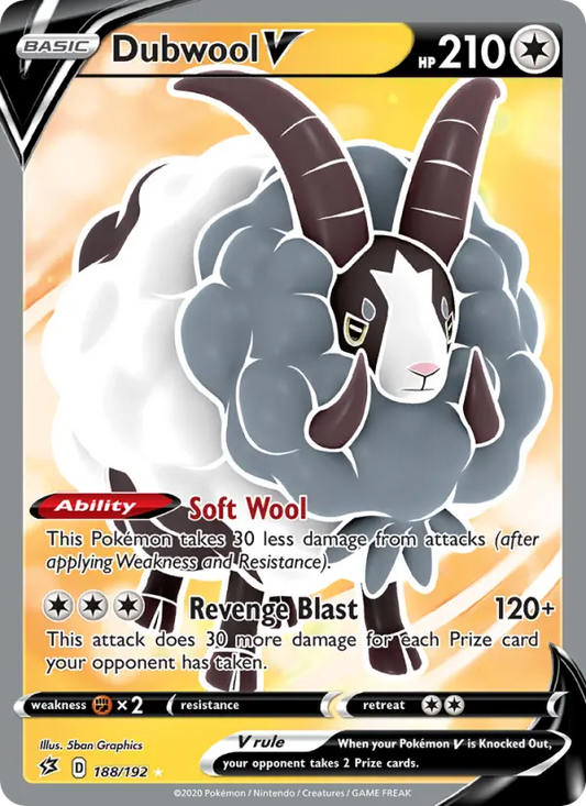 Dubwool V 188 Rebel Clash Pokesingles