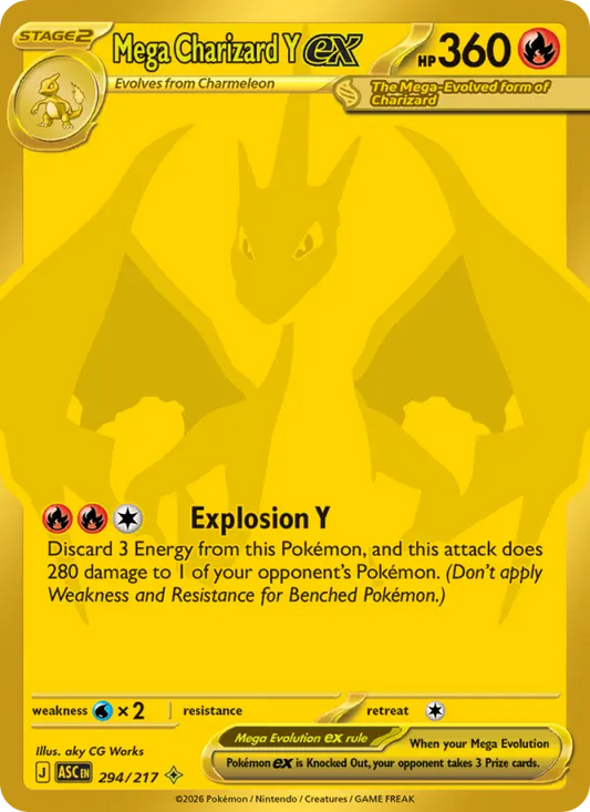 Mega Charizard Y ex 294 Ascended Heroes Pokesingles