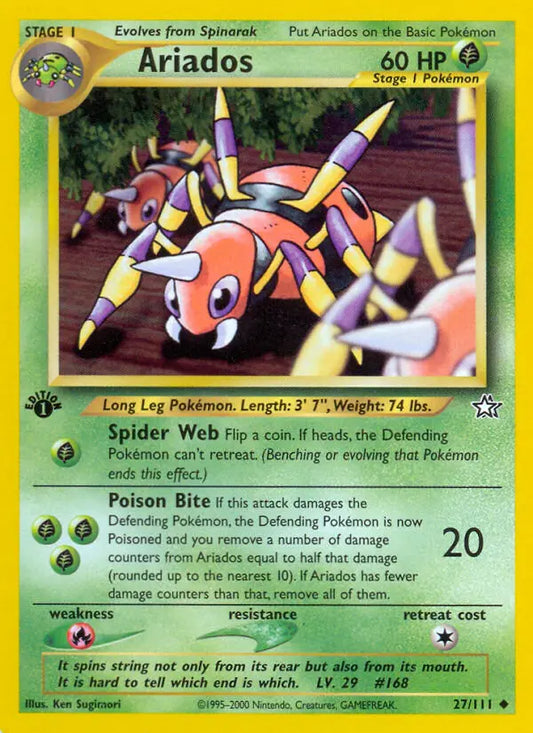 Ariados 27 Neo Genesis Pokesingles