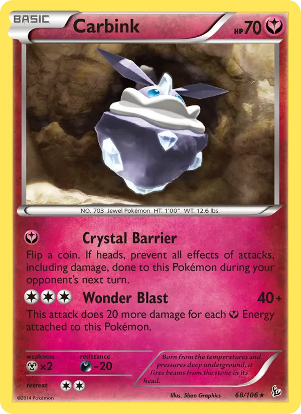 Carbink 68 Flashfire Pokesingles