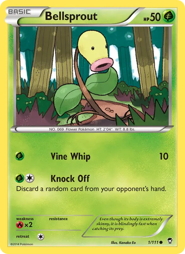 Bellsprout 1 Furious Fists Pokesingles