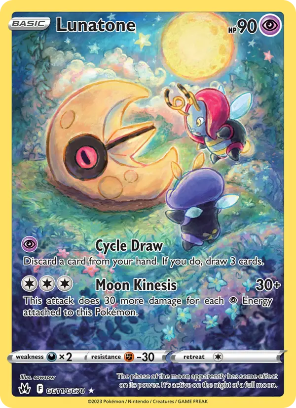 Lunatone GG11 Crown Zenith Pokesingles