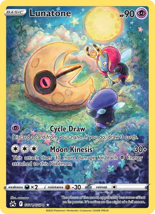 Lunatone GG11 Crown Zenith Pokesingles