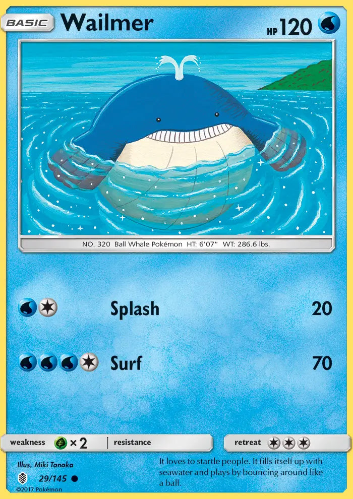 Wailmer 29 Guardians Rising Pokesingles