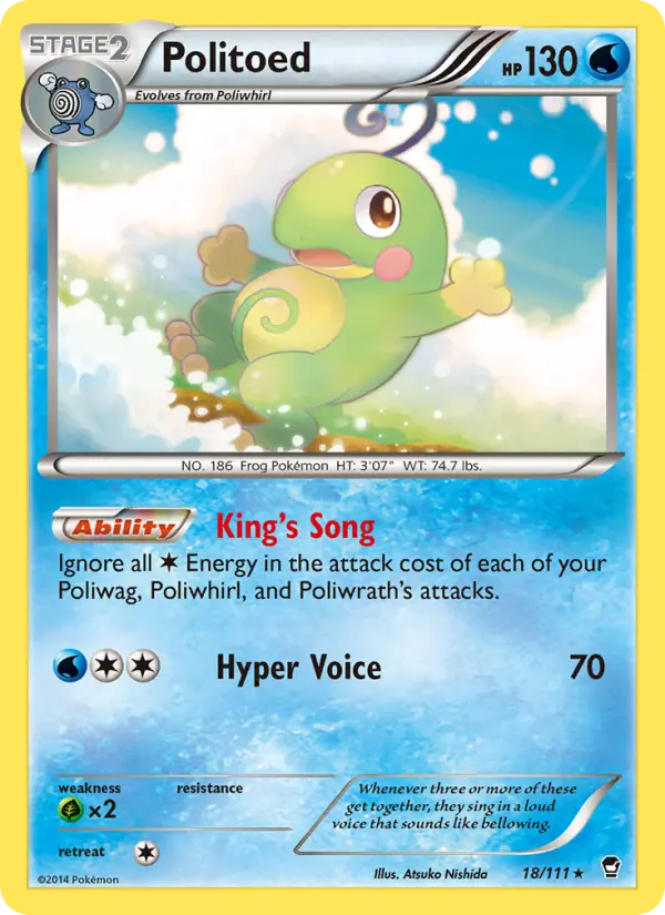 Politoed 18 Furious Fists Pokesingles