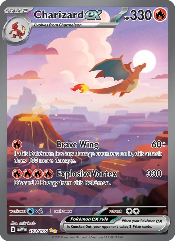 Charizard ex 199 151 Pokesingles