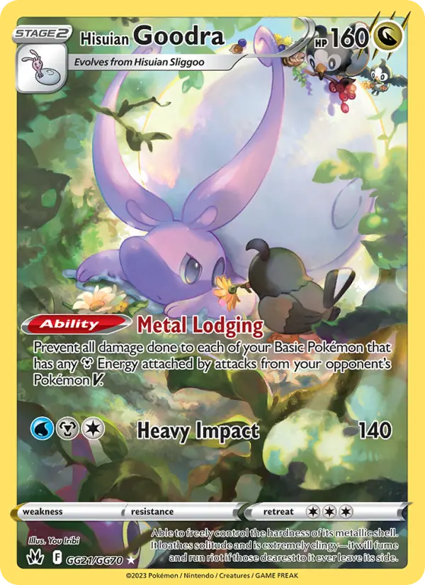 Hisuian Goodra GG21 Crown Zenith Pokesingles