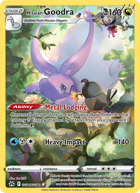 Hisuian Goodra GG21 Crown Zenith Pokesingles