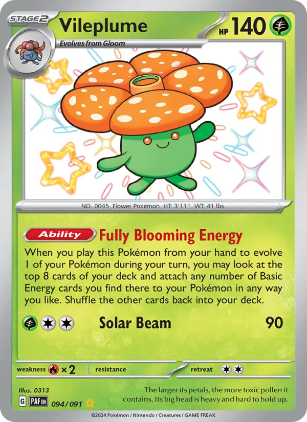 Vileplume 94 Paldean Fates Pokesingles