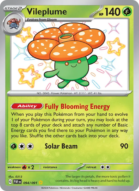 Vileplume 94 Paldean Fates Pokesingles