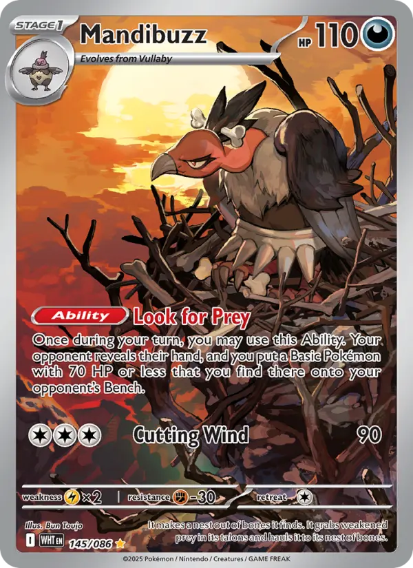 Mandibuzz 145 White Flare Pokesingles