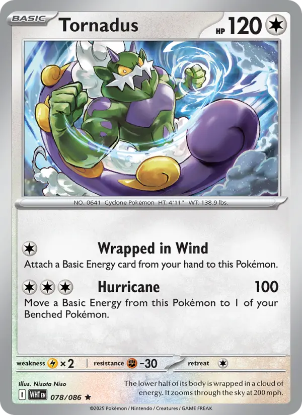 Tornadus 78 White Flare Pokesingles