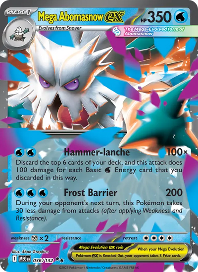 Mega Abomasnow ex 36 Mega Evolution Pokesingles