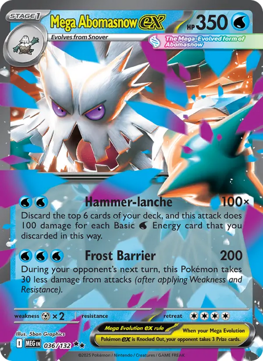 Mega Abomasnow ex 36 Mega Evolution Pokesingles
