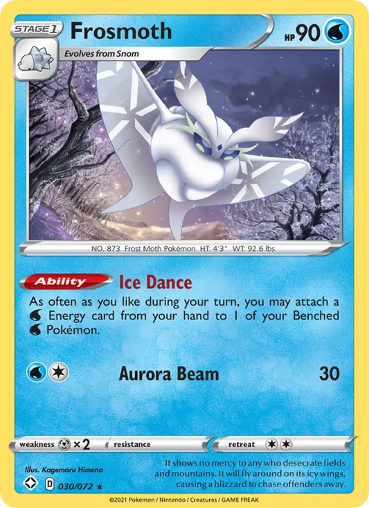 Frosmoth 30 Shining Fates Pokesingles