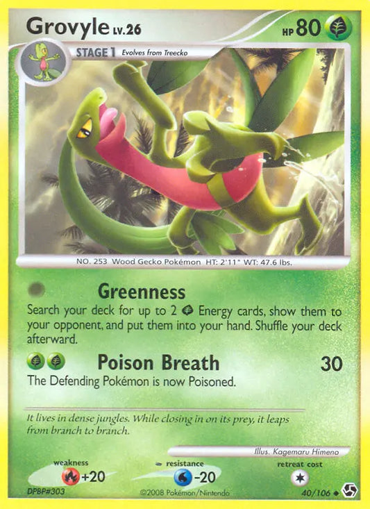 Grovyle 40 Great Encounters Pokesingles