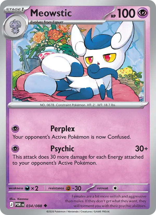 Meowstic 34 Perfect Order Pokesingles