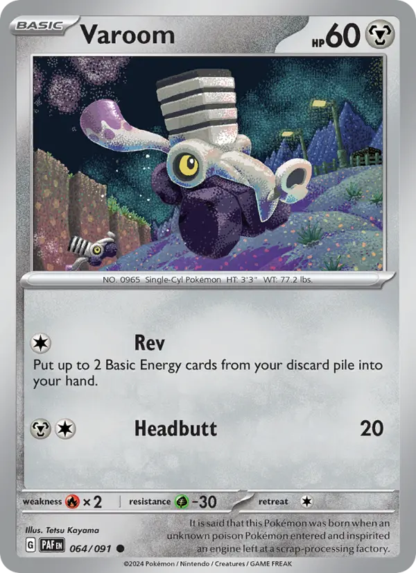 Varoom 64 Paldean Fates Pokesingles
