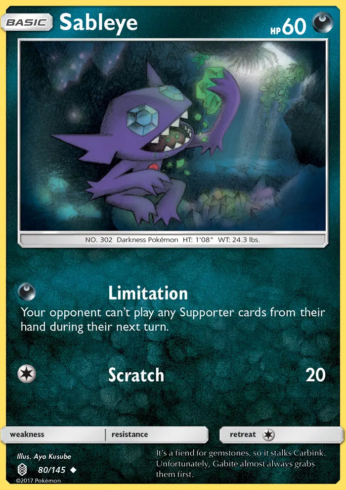 Sableye 80 Guardians Rising Pokesingles